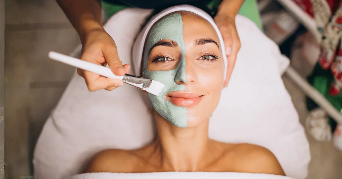 professional facial treatment improving skin texture