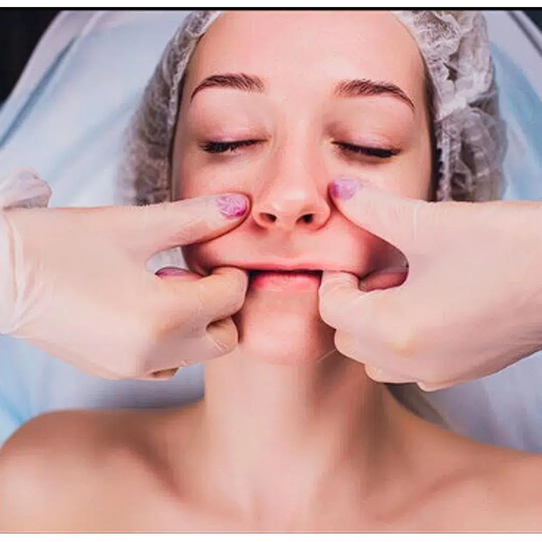 Facial massage for jaw tension relief