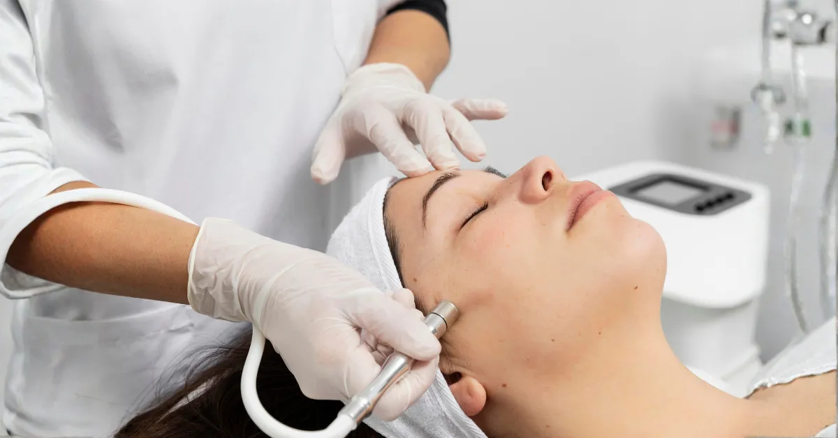 smooth glowing skin after dermaplaning