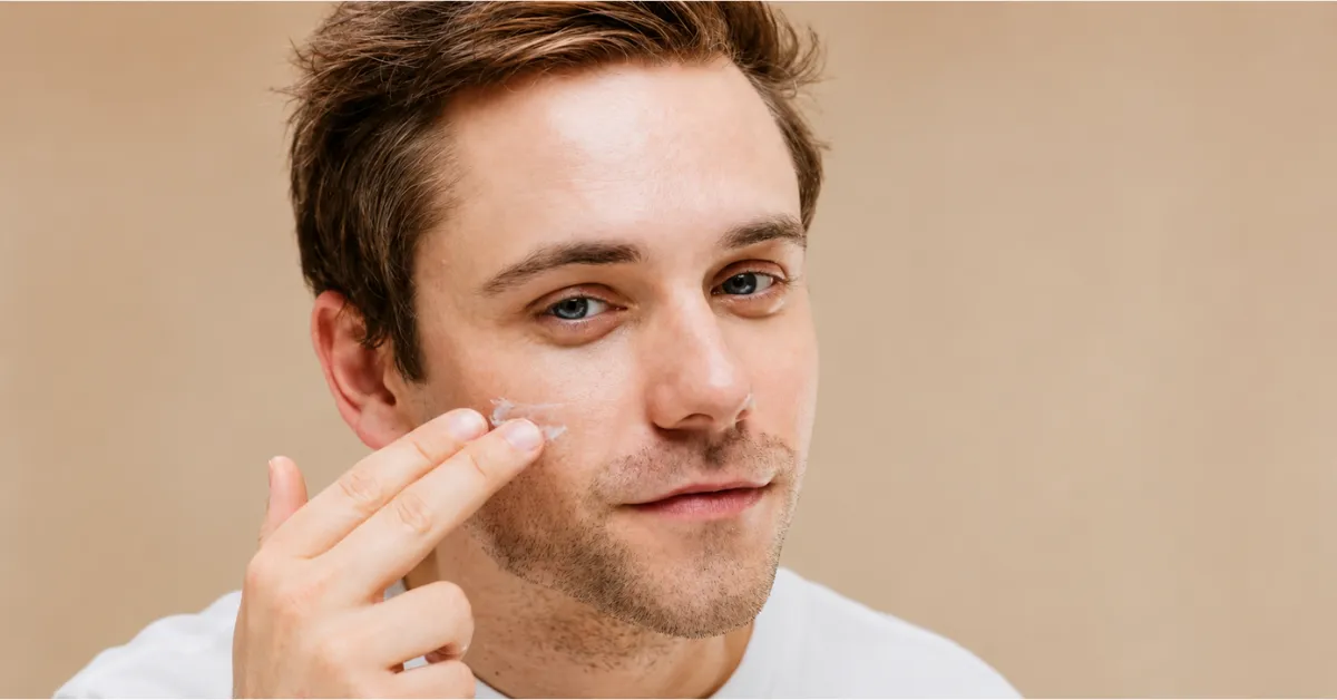 Close-up of oily skin and clogged pores before facial treatment
