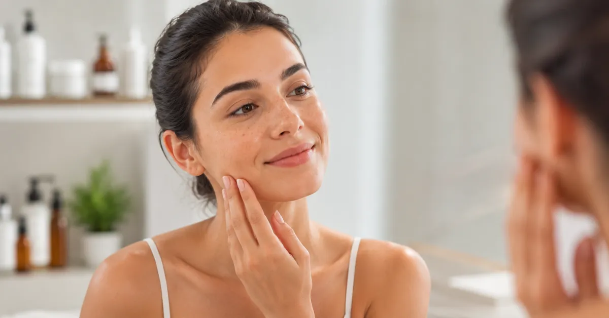 Smooth skin after dermaplaning treatment