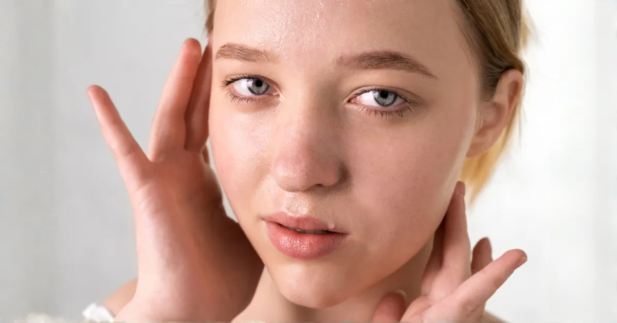 Comparison of oily skin and dehydrated skin symptoms