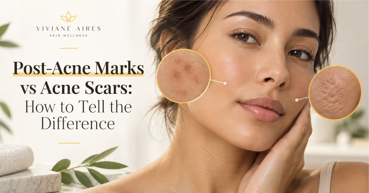 Comparison of post-acne marks and acne scars on acne-prone skin